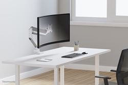 Neomounts supporto da scrivania per schermi curvi ultra wide Immagine 14